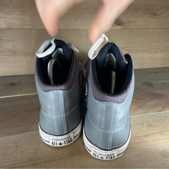 Converse all star street Mens size 11 shoes gray hightop comfort sneakers - Picture 4 of 8